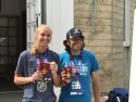 Cassie Land and Dave Evans at Luc's Run