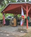 Tuolumne County Sheriff Jim Mele addresses the crowd