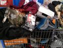 Shopping cart full of stolen items