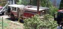 Vegetation and structure Fire Mariposa Dr. in Cold Springs