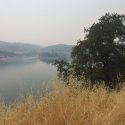 Ferguson Fire smoke over New Melones
