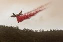 Ferguson Fire aircraft battling the blaze