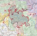 Ferguson Fire map 7-23-18