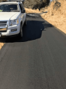 Newly paved road in Butte Fire burn area July 2018