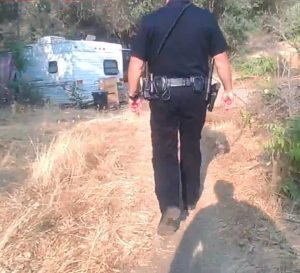 Arrest scene on Stockton Road