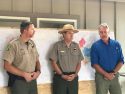 United States Secretary of Interior Ryan Zinke at the Ferguson Fire Camp