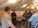 United States Secretary of Interior Ryan Zinke at the Ferguson Fire Camp
