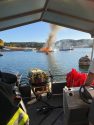 House Boat Fire On New Melones