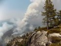 Donnell Fire from vista point off Highway 108