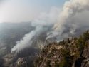 Donnell Fire from vista point off Highway 108