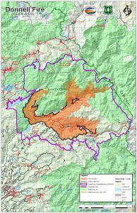 A Spike In The Donnell Fire Containment | myMotherLode.com