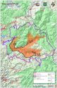 Donnell Fire map 8-22-18