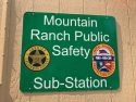 Mountain Ranch Public Safety Substation sign