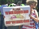 Protesters in Sacramento at Water Rally Aug 20 2018