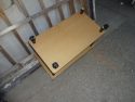 Wooden table thrown in attack