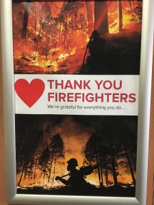 Thank you firefighters from the communit