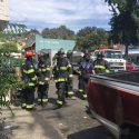 Scene of fire near Woods Creek Bridge