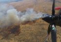 Aerial view of Tulloch Fire on Highway 108