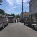 Scene of fire near Woods Creek Bridge