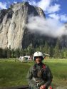 Park Ranger Jack Hoeflich while working on a helicopter operation in El Capitan Meadow.