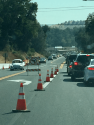 Jametown traffic during Signalization at 5th Avenue and Highway 108-49 July 19 2018