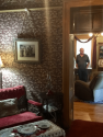 Utica Mansion looking through the parlor towards owner Tad Folendorf in former ballroom