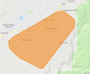 Standard, Soulsbyville and Tuolumne area power outage