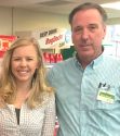 Heidi Diestel with Savemart Manager Keyy Bizzini ATCAA Thanksgiving Holiday Basket Food Drive Nov 2018