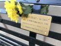 Ron Stearn's bench outside of Sonora City Hall