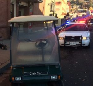 Stolen Golf Cart Pulled Over In Sonora