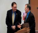District 2 Supervisor Randy Hanvelt with retiring CAO Craig Pedro (Left to right)