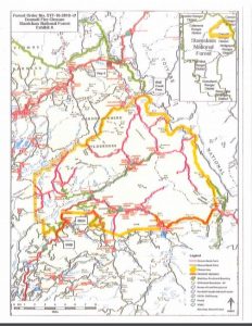 Donnell Fire closure order map