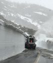 Clearing Snow On Highway 108 Sonora Pass