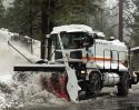 Clearing Snow On Highway 108 Sonora Pass