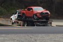 Truck pulled from creek