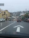 Traveling in downtown Sonora during noon hour Sunday