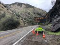Closure sign on Hwy 140