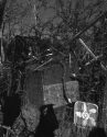 Damage to livestock shelters at the Wildcat Ranch