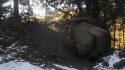Rock slide on HWY 26 east of Glencoe
