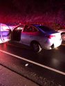 Car found running in middle of Mono Way