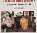 Shannon David Scott Missing flyer images