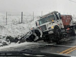 Snowplow On The Side Of The Road