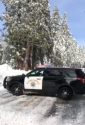 Sonora CHP at Hwy 108 closure gate Feb 8 2019