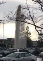 Vehicle hits fire hydrant in the Junction Shopping Center