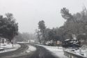 City of Sonora Sign in Snow