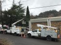 Crews at AT&T building in Sonora