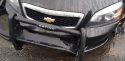 Dent to front of patrol vehicle