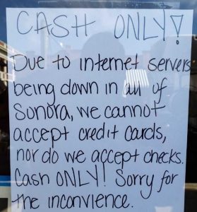 Sign Up On Business In Downtown Sonora