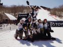 U.S. Ski Team Athlete Keely Cashman and teammates at the 2019 U.S. Nationals in Waterville Valley New Hampshire
