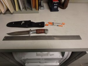 Items Confiscated During Arrest